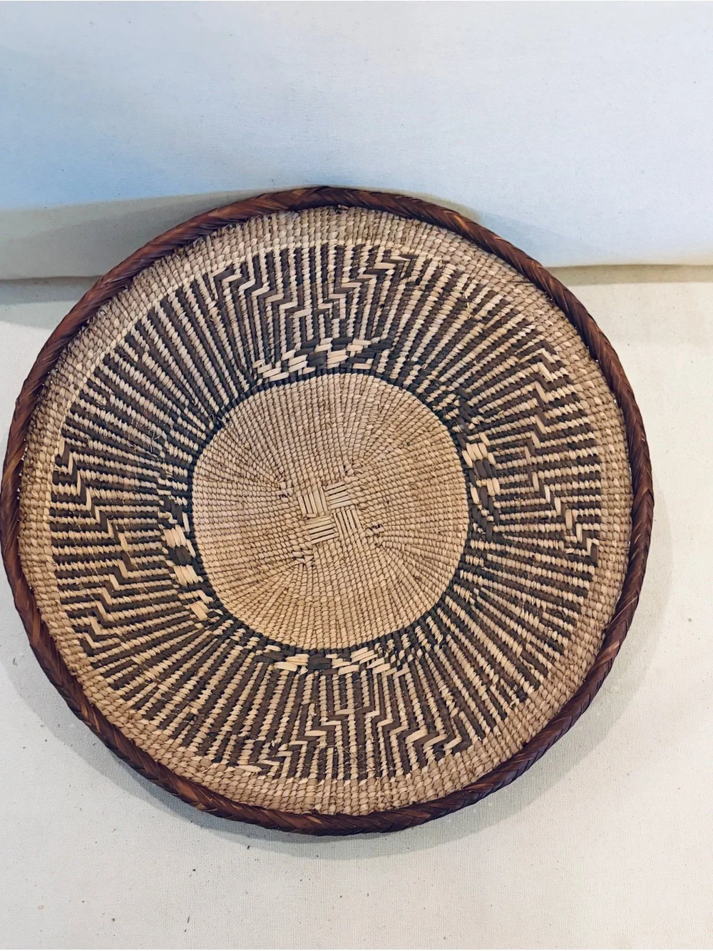 One of a Kind! NEW Woven Basket. Made by Binga people of Zambia Zimbabwe Africa